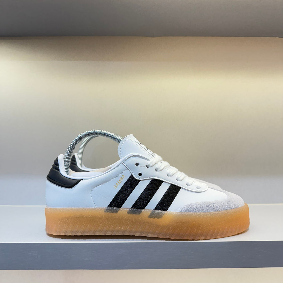 Adidas Sambae White Metallic Gold (Pronta Entrega)